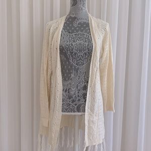 cute creme cardigan